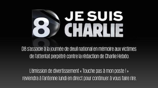 Charlie Hebdo : "Touche pas à mon poste" déprogrammé jusqu'à lundi