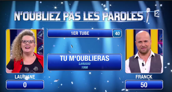 N'oubliez pas les paroles (capture France 2)