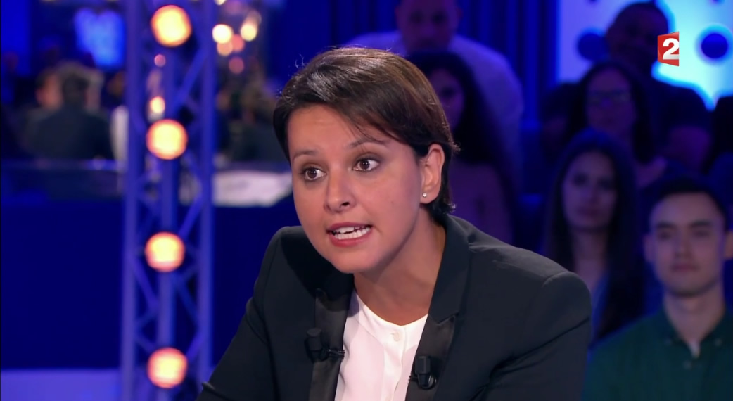Najat Vallaud-Belkacem dans "On n'est pas couché"