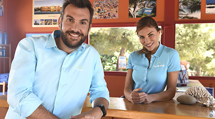 Ariane Brodier aux côtés de Laurent Ournac dans Camping Paradis