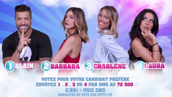 Secret Story 11 : Alain, Barbara, Charlène et Laura nominés (SONDAGE)