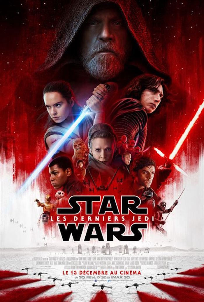 Sortie en salles de "Star Wars 8 : les derniers jedi"