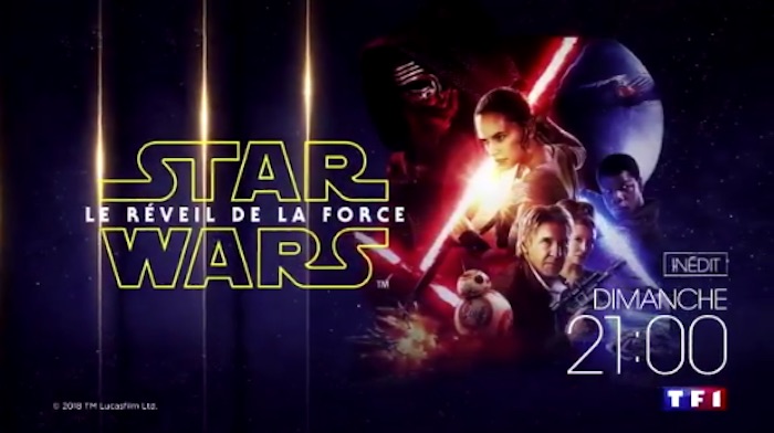 Audiences télé du 27 mai 2018 : TF1 largement en tête avec « Star Wars 7 : le réveil de la force », beau succès pour M6 et « Zone Interdite
