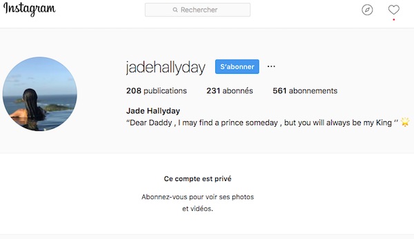 Jade Hallyday, la fille de Johnny rend un bel hommage à son père