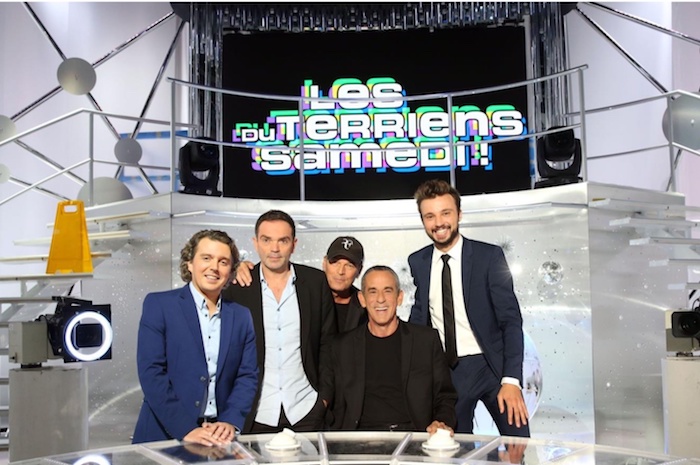 Thierry Ardisson et l'équipe de "Les terriens du samedi"