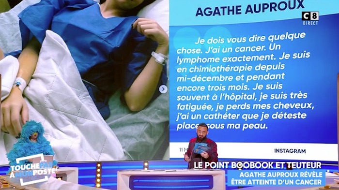 Cancer d'Agathe Auproux : Cyril Hanouna réagit dans TPMP, "on la soutient à fond" (VIDEO)