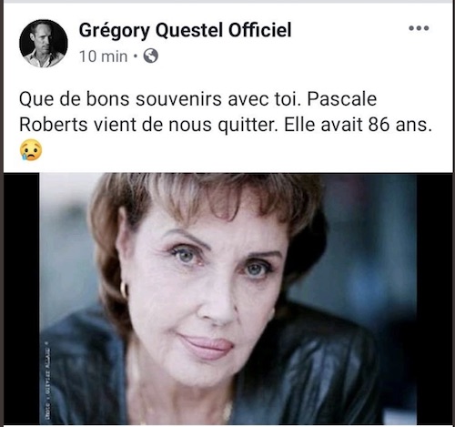 Mort de Pascale Roberts, actrice de Plus belle la vie