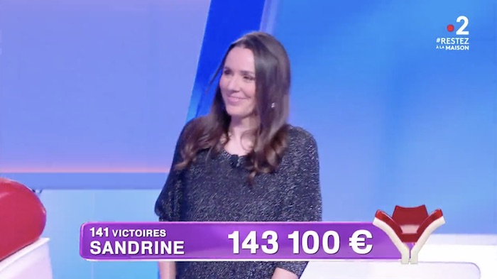 « Tout le monde veut prendre sa place » du 26 mars : une 141e victoire pour Sandrine