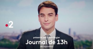 Journal de 13h : Julien Bugier félicite Marie-Sophie Lacarrau pour son audience