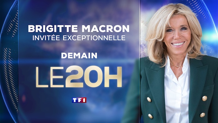 Brigitte Macron invitée du journal de 20h de TF1 le 17 janvier