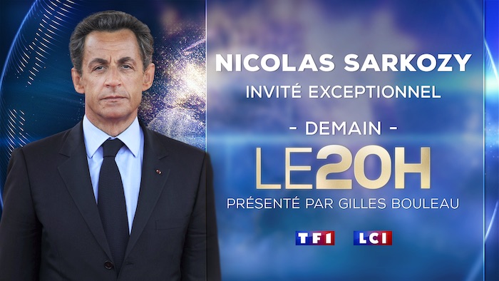 Nicolas Sarkozy invité du 20h de TF1 mercredi 3 mars