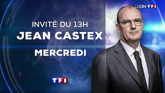 Jean Castex invité du 13h de TF1 le 21 juillet