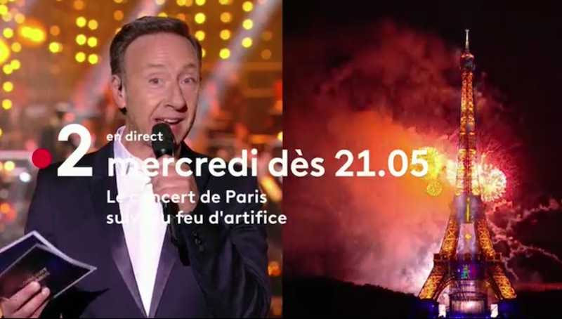Le Concert de Paris et le feu d'artifice : ce soir sur France 2 (mercredi 14 juillet 2021) Le Concert de Paris et le feu d'artifice : ce soir sur France 2 (mercredi 14 juillet 2021)