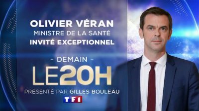 Olivier Véran invité du 20h de TF1 ce jeudi 25 novembre