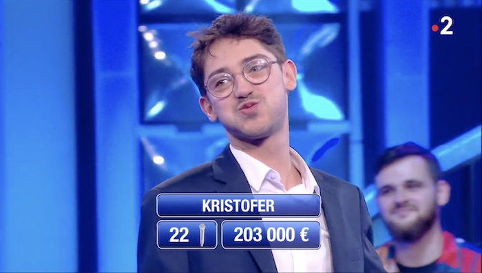 « N'oubliez pas les paroles » : Kristofer franchit les 200.000 euros de gains (+ classement des maestros mis à jour)