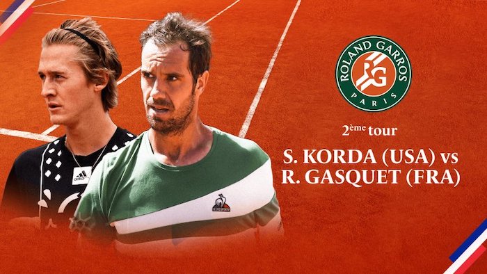Roland Garros : suivez Korda / Gasquet en direct, live et streaming (+ score en temps réel et résultat final)