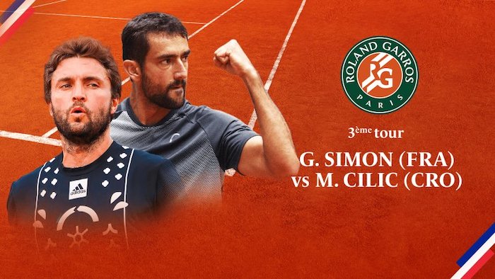 Roland Garros : suivez Simon / Cilic en direct, live et streaming (+ score en temps réel et résultat final)