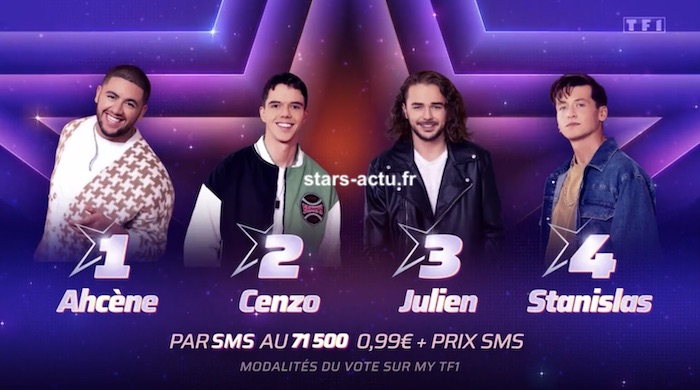 Star Academy : Cenzo, Julien, Ahcène, et Stan nominés (SONDAGE)
