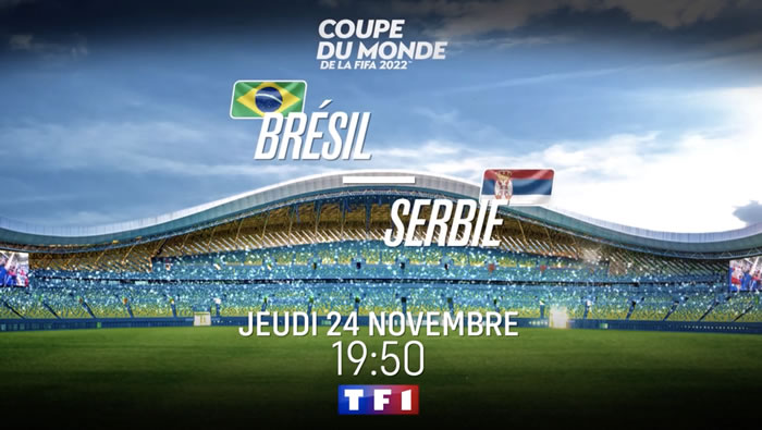 Audiences 24 novembre 2022 : carton pour Brésil / Serbie, devant « L'homme de nos vies »