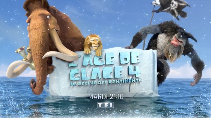 "L'âge de glace 4 : la dérive des continents" suivi de "L'âge de glace 5 : les lois de l'univers" cet après-midi sur TF1 (21 décembre)