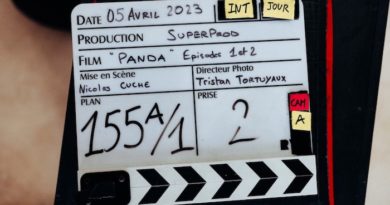Julien Doré en tournage de la série "Panda" pour TF1