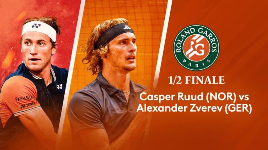 Roland Garros : Ruud / Zverev en direct, live et streaming (+ score en temps réel et résultat final)