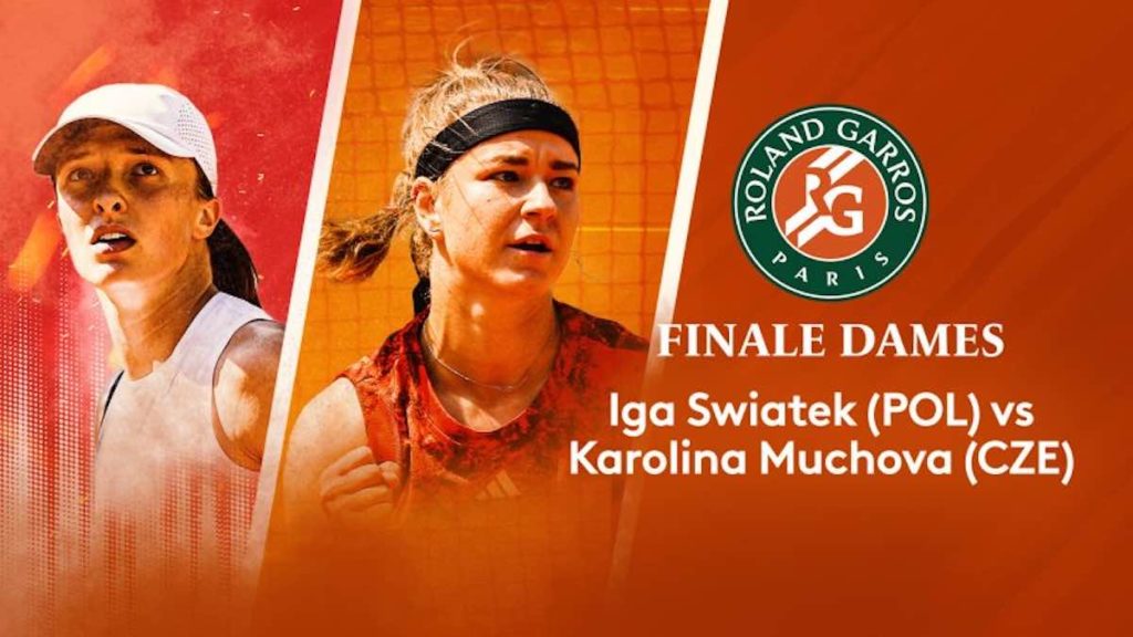 Roland Garros : la finale Swiatek / Muchova en direct, live et streaming (+ score en temps réel et résultat final)