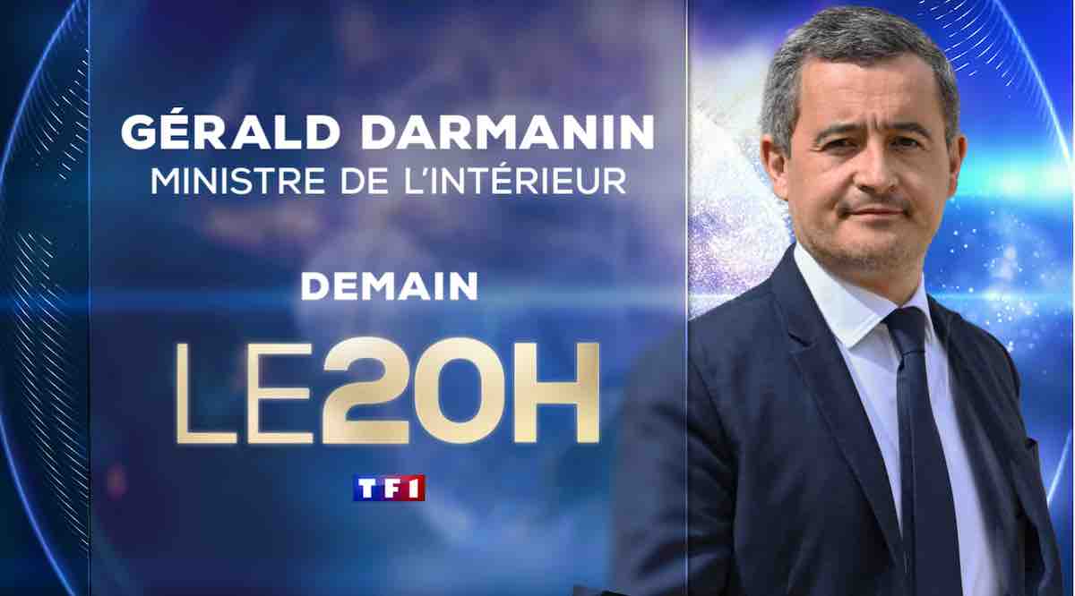 Gérald Darmanin invité du journal de 20h de TF1 ce mardi 19 septembre
