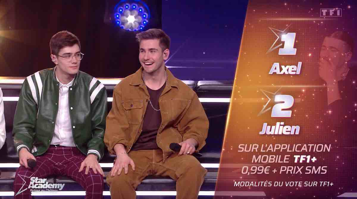 Star Academy estimations demi-finale : Julien toujours devant, Axel continue sa remontée (SONDAGE)