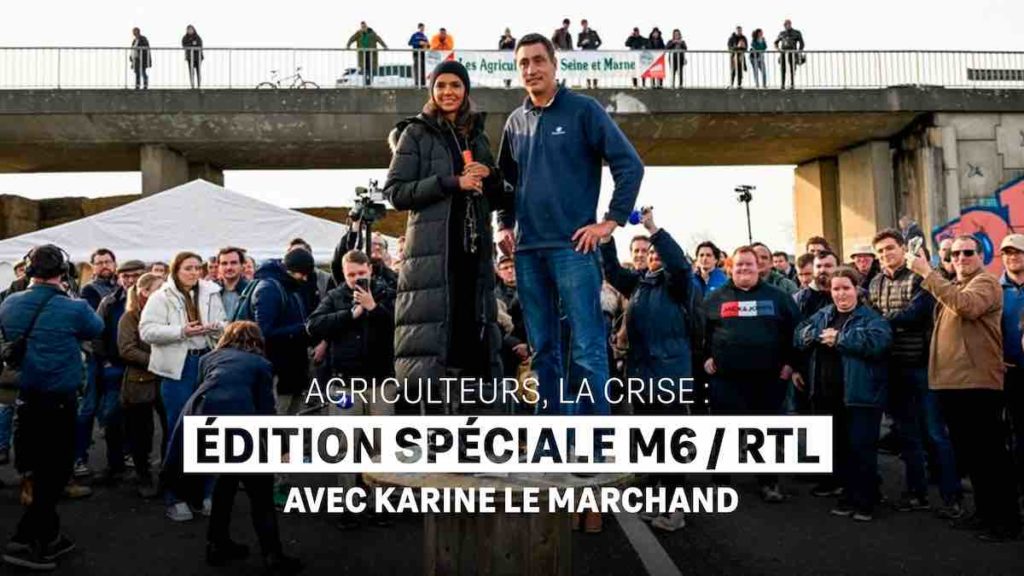 « Agriculteurs, la crise » : édition spéciale avec Karine Le Marchand ce soir sur M6 (4 février 2024)