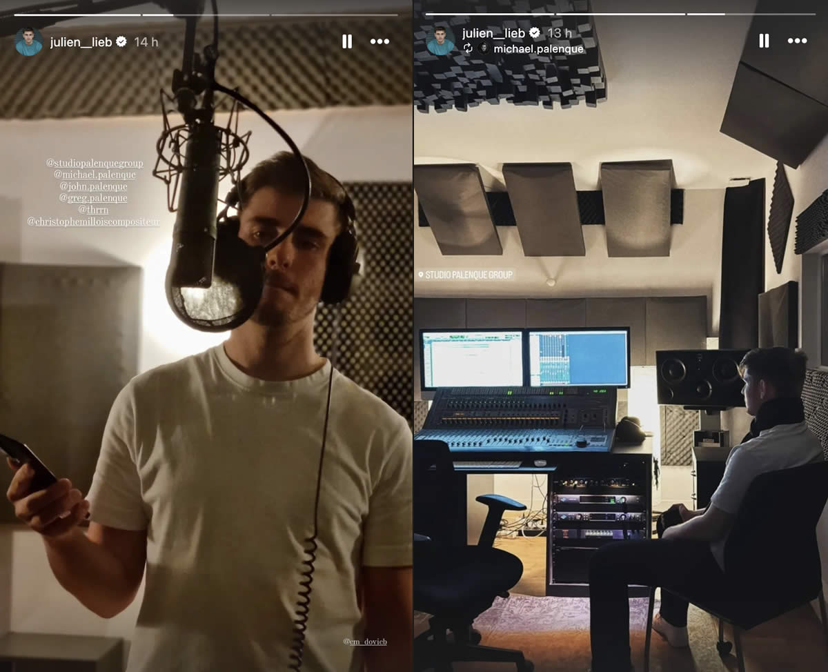 Star Academy : Julien Lieb en studio, il prépare de nouveaux titres ! (PHOTOS)