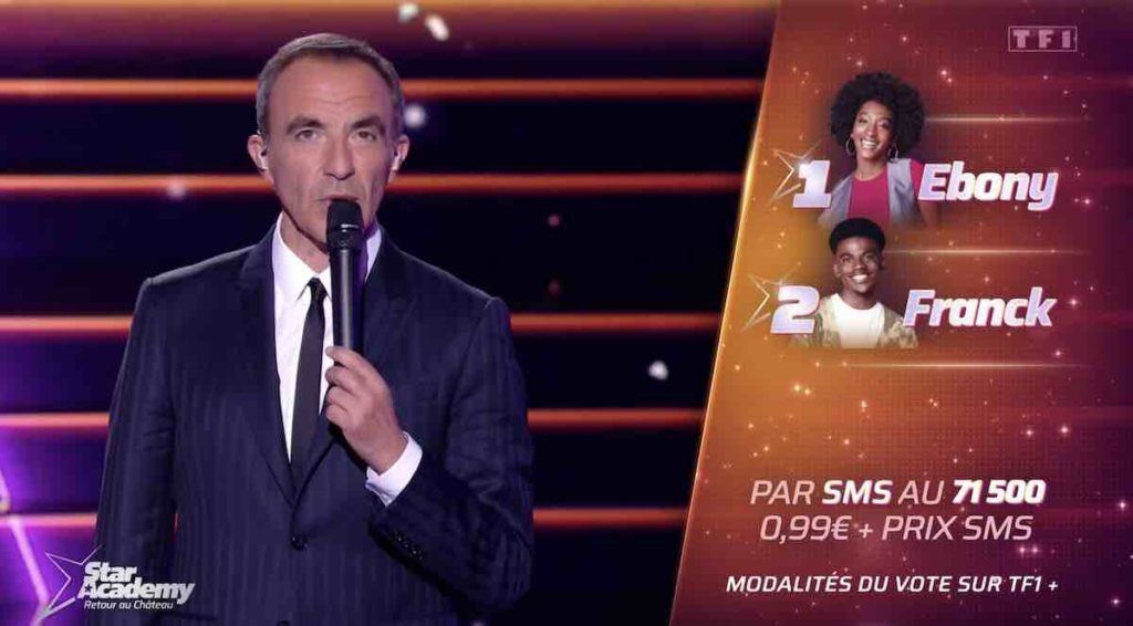 Star Academy estimations demi-finale : Franck toujours en tête, Ebony en retard (SONDAGE)