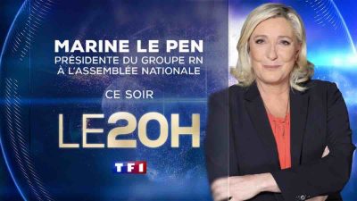 Marine Le Pen condamnée et inéligible, elle sera dans le 20h de TF1 ce lundi 31 mars