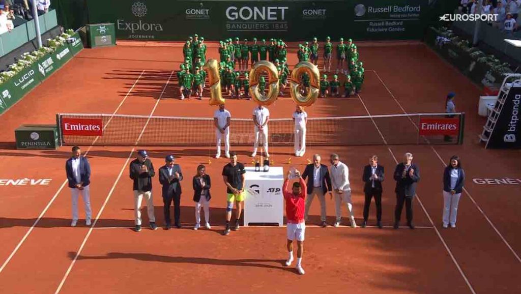 Novak Djokovic remporte son 100ᵉ titre ATP à Genève après une finale épique