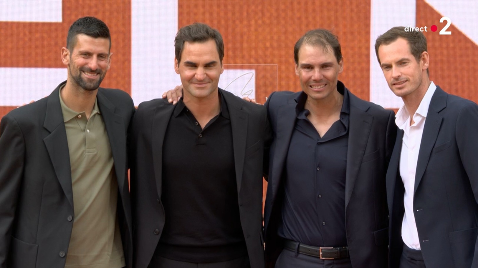 Roland Garros : voir ou revoir l'hommage à Rafael Nadal avec Roger Federer et Novak Djokovic (VIDÉO)