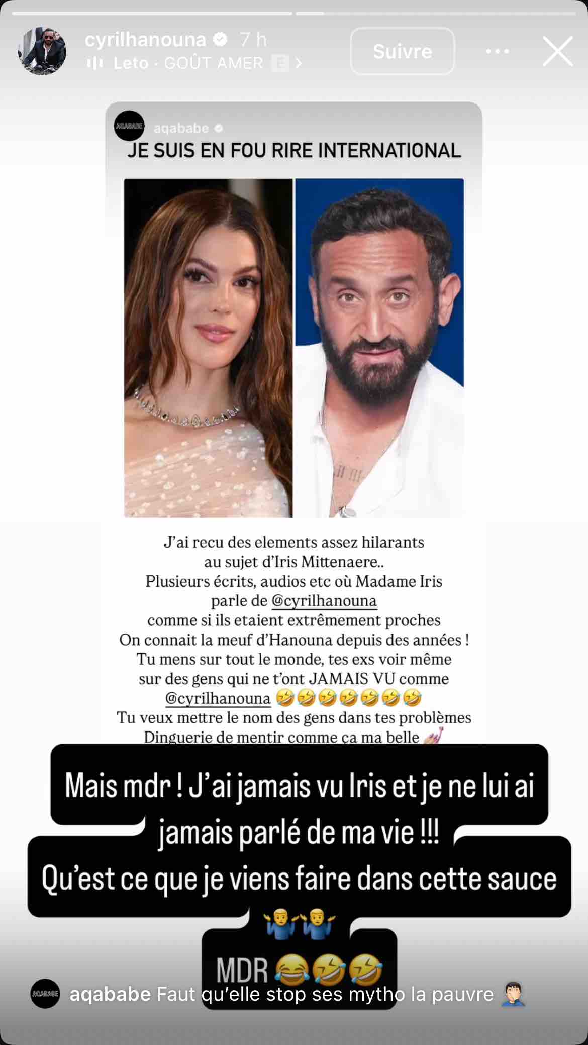 Cyril Hanouna proche d'Iris Mittenaere ? « Je n’ai jamais vu Iris de ma vie ! »