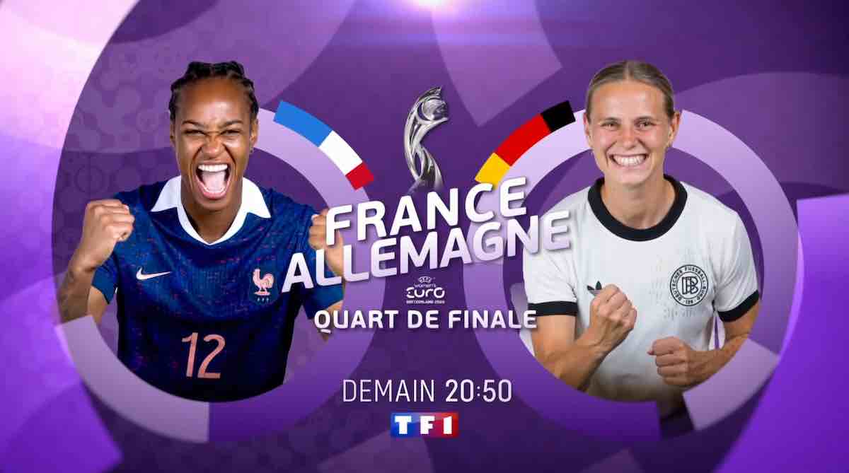 Foot Euro féminin : suivre France / Allemagne en direct, live et streaming (+ score en temps réel et résultat final)