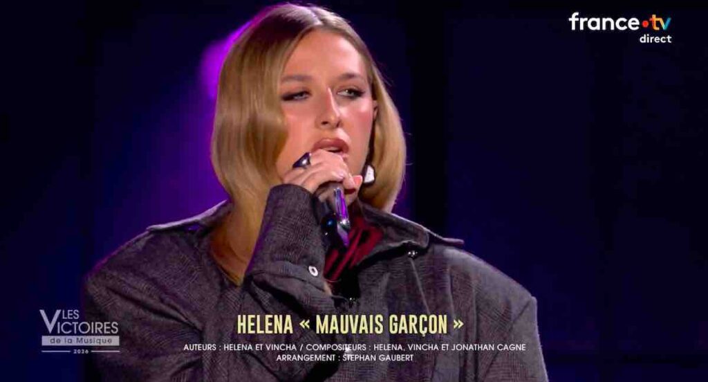 Victoires de la Musique 2026 : voir ou revoir la prestation d'Héléna (VIDÉO)