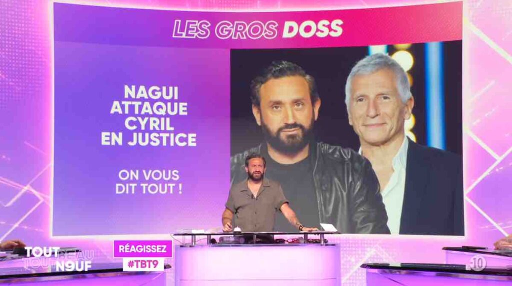 Cyril Hanouna répond à Nagui, qui a porté plainte contre lui !