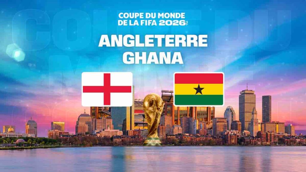 Coupe du Monde 2026 : suivre Angleterre / Ghana en direct (+ score en temps réel et résultat final)